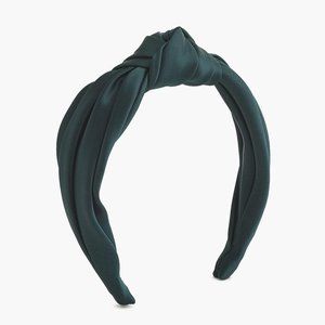 J Crew Satin Turban Headband, Old Forest